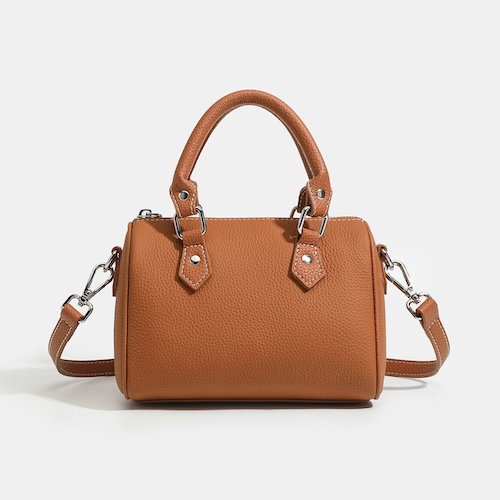 Genuine leather Boston bag for graduation and travel gifts