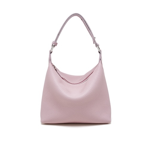 Genuine Leather Pillow Armpit Bag Dream Purple