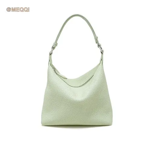 Genuine Leather Pillow Armpit Bag New Mint Green