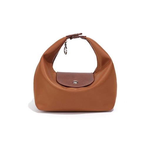 Nylon Dumpling Bag D2381 Amber Brown