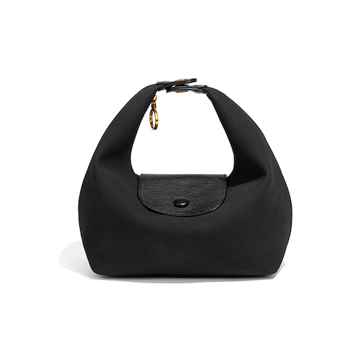 Nylon Dumpling Bag D2381 Black Matte