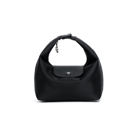 Nylon Dumpling Bag D2381 Black
