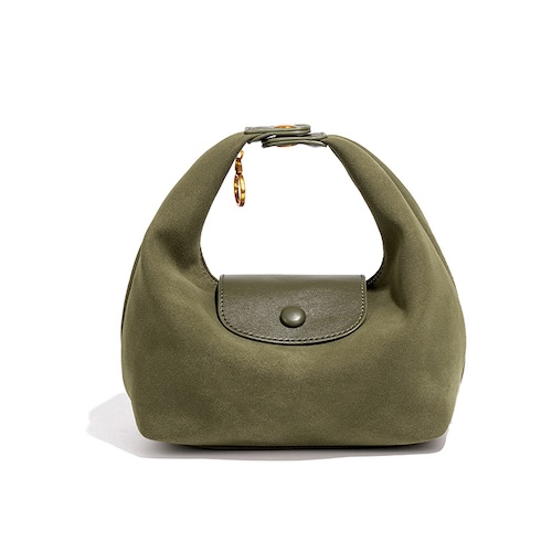 Nylon Dumpling Bag D2381 Olive Green Matte