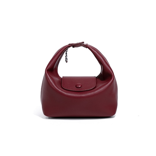 Nylon Dumpling Bag D2381 Wine Red