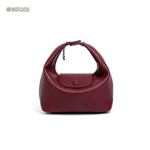 Nylon Dumpling Bag D2381 Wine Red