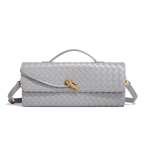 Pu Accordion Crossbody Bag Agate Gray