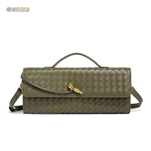 Pu Accordion Crossbody Bag Olive