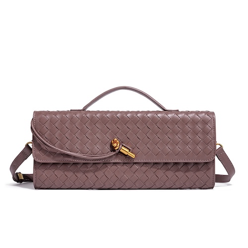 Pu Accordion Crossbody Bag Taupe