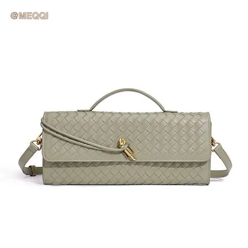 Pu Accordion Crossbody Bag Travertine Green