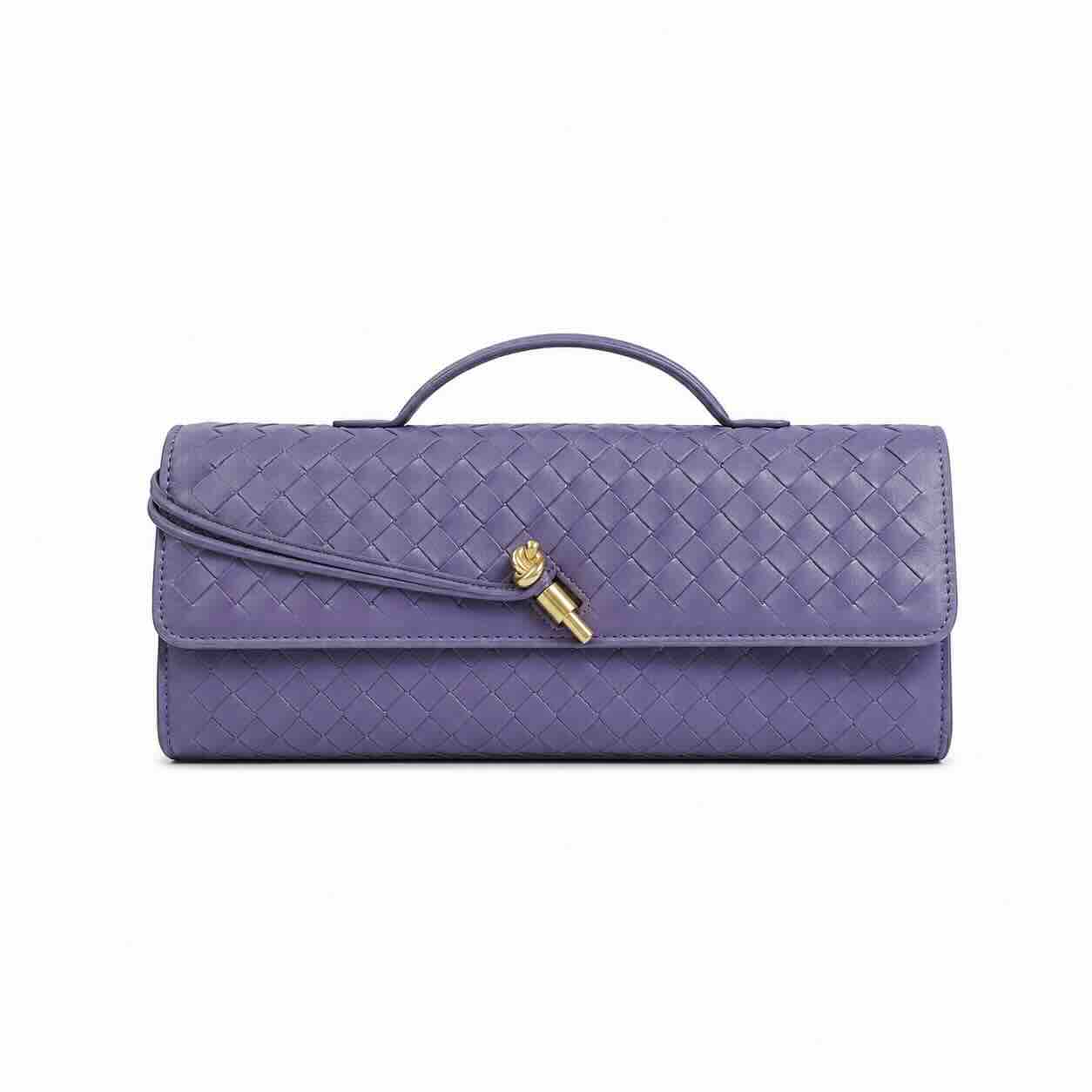 Pu Accordion Crossbody Bag Violet