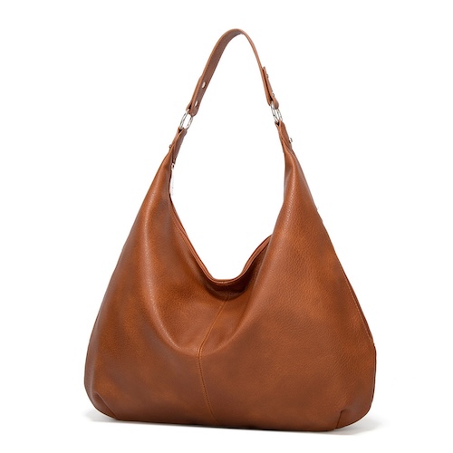 Pu Leather Vintage Tote Bag Brown