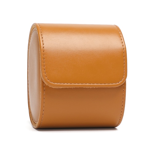 Pu Leather Watch Box 1 Slot Tan