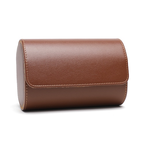 Pu Leather Watch Box 2 Slot Brown