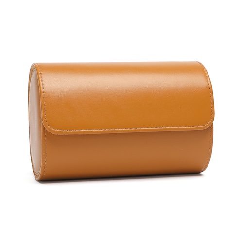 Pu Leather Watch Box 2 Slot Tan