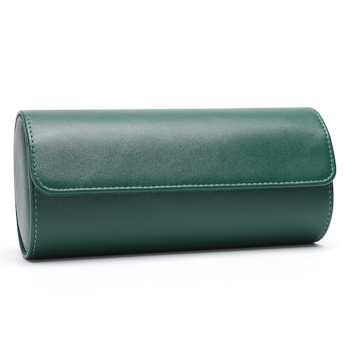 Pu Leather Watch Box 3 Slot Green