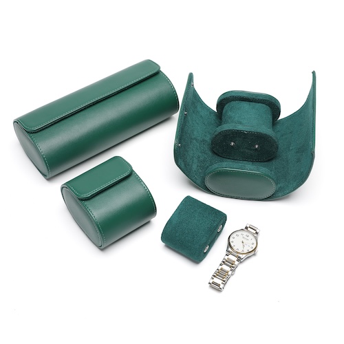 Pu Leather Watch Box Green